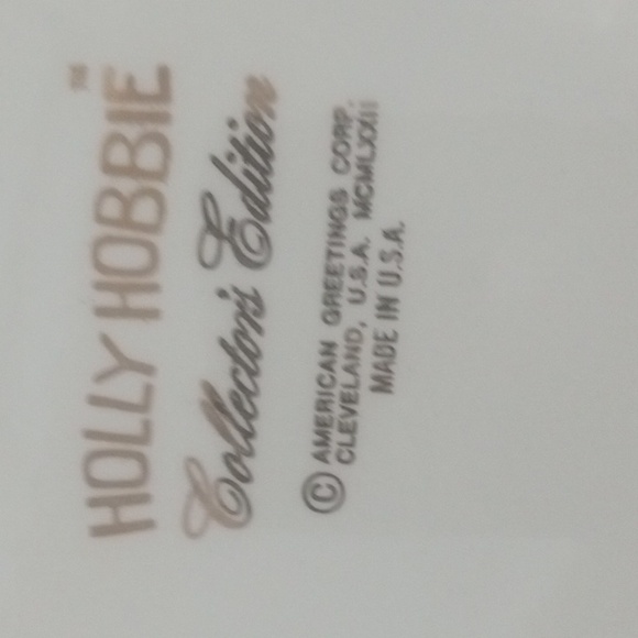 Vintage Holly Hobbie Plate  Happy is the Home That Welcomes Friends Girl w Cat - Picture 5 of 8